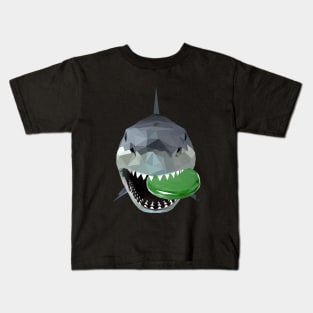 Shark with Frisbee Kids T-Shirt